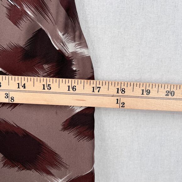 GUCCI Sleeveless Printed Silk Top Womens IT40 US S 4 Brown Scoop Neck Blouse - Picture 13 of 15